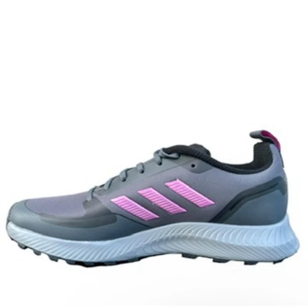 adidas Runfalcon 2.0 TR – Women’s US 8 – Style FZ3584 – Grey / Cherry Metall